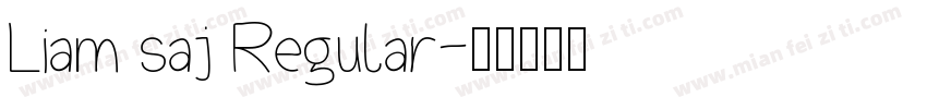 Liam saj Regular字体转换